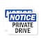 Signmission Private Drive, 7 in W x Rectangle, Vinyl Decal OS-2PACK-NS-D-57-L-17810 - alternate 1